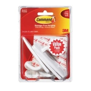 3M Large Command Hooks - 1 Hook, 4 Strips 36-Pack