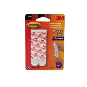 3M Command Large Adhesive Mounting Strips 36-Pack