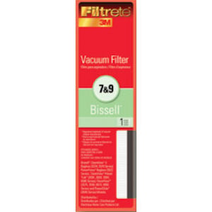 Bissell Vacuum Filter Style 7 & 9 by 3M Filtrete 4-Pack