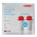 PUR Pitcher Filters PUR FAUCET FILTER MOUNT WITH FLAVOR OPTIONS PUR F replacement part Dupont WFPTC102NR High Performance Universal Pitcher Cartridge - 2-Pack