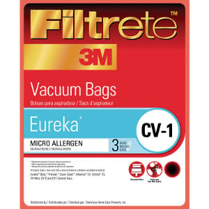 Eureka CV-1 Vacuum Bags by 3M Filtrete 3-Pack