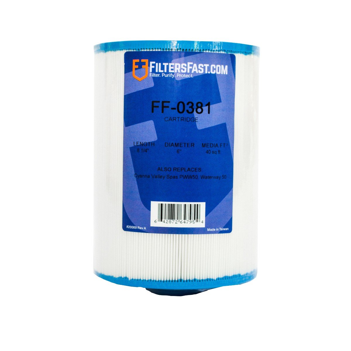 Filters Fast&reg; FF-0381 Replacement For Tuff Spas 6" X 8 1/4"