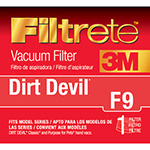 3M Filtrete Vacuum Filters, Bags & Belts DIRT DEVIL PURPOSE FOR PETS replacement part Filtrete 65809- Dirt Devil Type F9 Allergen Filter 4-Pack