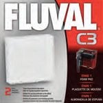 Fluval Aquarium Filters FLUVAL C3 replacement part Fluval Foam Pad for Fluval C3 Aquarium Filter 2 pk