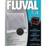 Fluval Aquarium Filters FLUVAL C4 replacement part Fluval Carbon Packs for Fluval C4 Power Filter 3pk