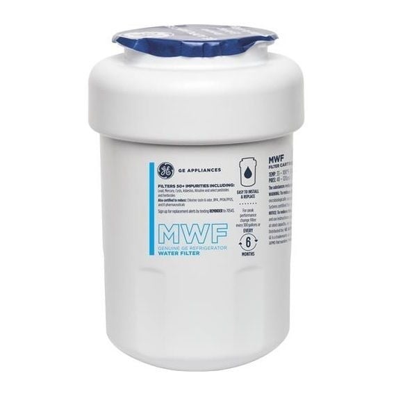 GE Refrigerator PSI23MGMABB replacement part GE MWF SmartWater Filter Replacement - Genuine GE Part MWFP, MWFA