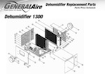 GeneralAire Dehumidifier part GENERALAIRE 1300 replacement part GeneralAire 7410 Dehumidifier Duct Supply