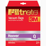 Hoover Vacuum Filters, Bags & Belts ALL HOOVER PLATINUM LIGHTWEIGHT UPRIGHT VACUUMS replacement part Hoover Q Synthetic Vacuum Bags by 3M Filtrete