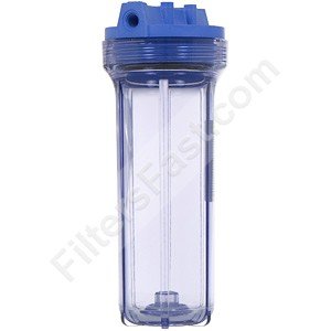 Pentek 158599 1/4" 3G Slim Line 10" Clear Housing