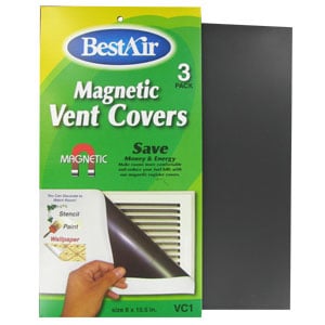 BestAir VC1 Magnetic Vent Cover Sheets 8" x 15 1/2" 6-Pack
