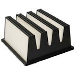 MERV 14 Mini Pleat V-Cell Filter with Header