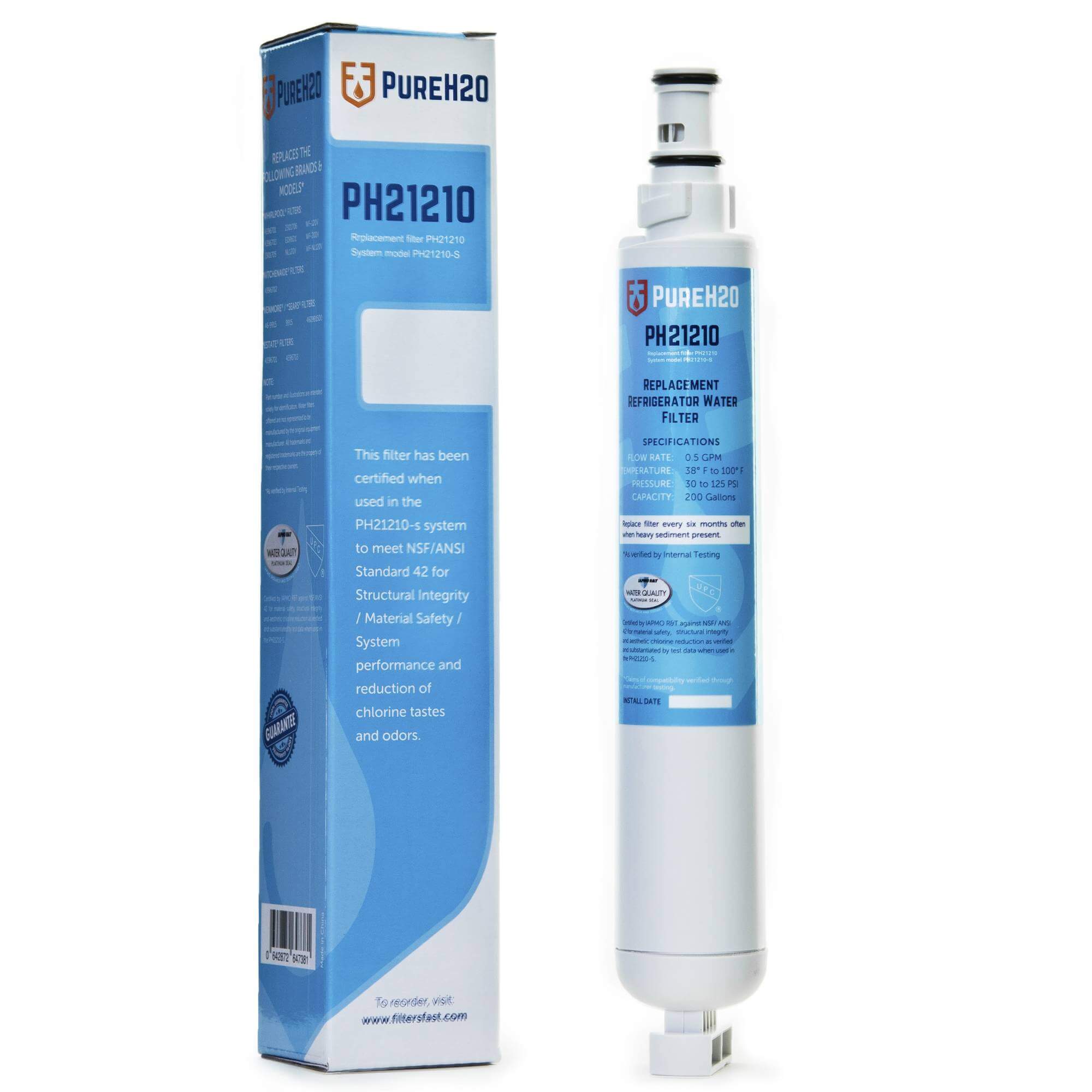 PureH2O PH21210 Replacement for everydrop EDR6D2