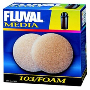 Fluval 103 Aquarium Foam Filter Media - 2-pack