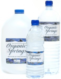 organic springs bottled water