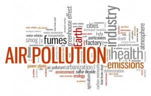 Air pollution - environmental issues and concepts word cloud illustration. Word collage concept.