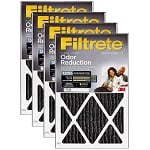 3M Filtrete 20x20x1 MPR 1200 Odor Reduction Furnace & AC Air Filter 4-Pack