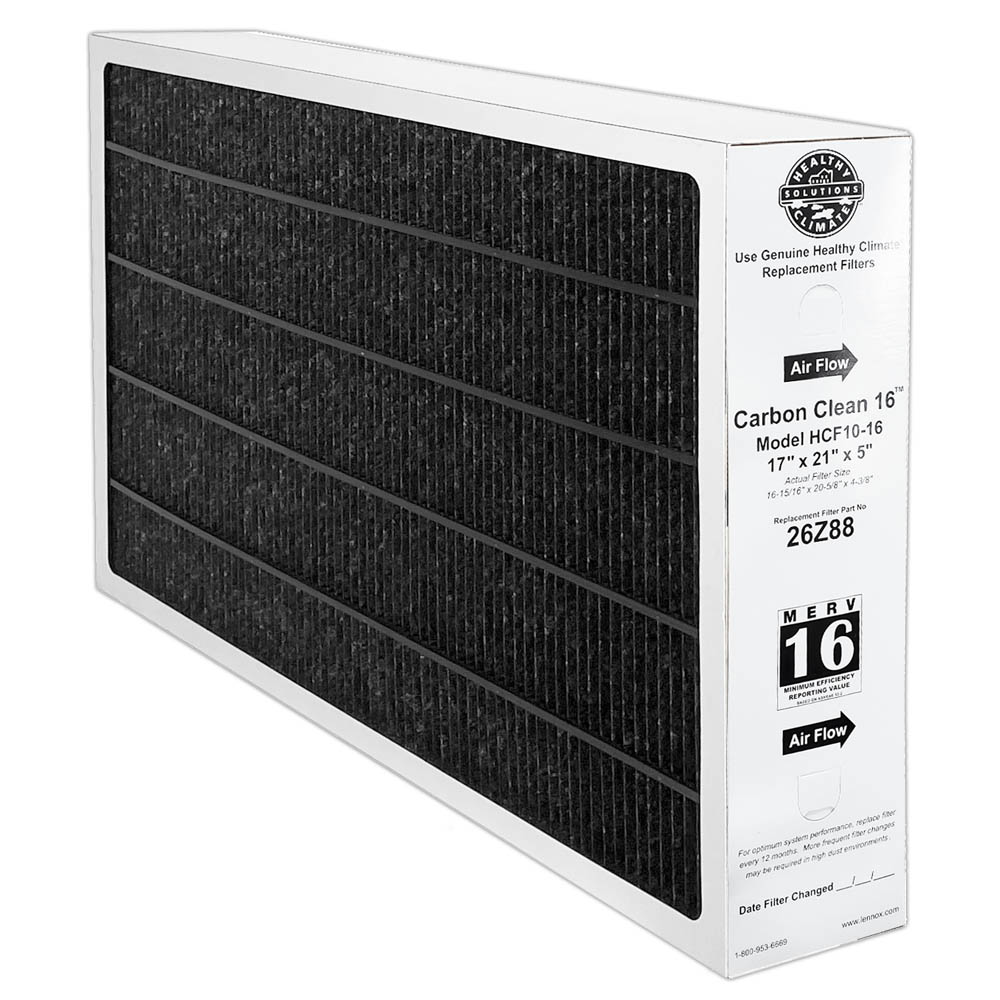 Lennox 26Z88 - 17" x 21" x 5" Health Climate Carbon Clean HCF10-16 Air Filter, MERV 16