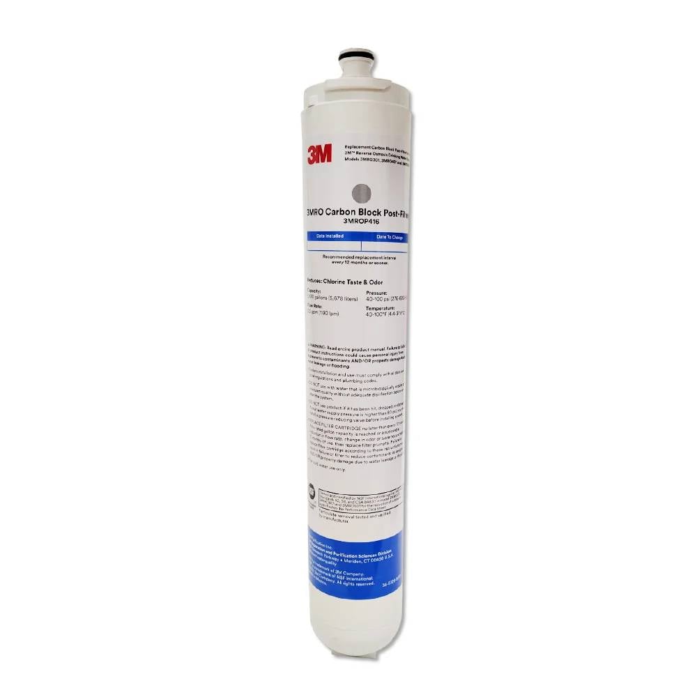 3M 3MROP416 Under Sink RO Replacement Carbon Block Post Filter ROP416-20A