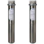 3M Aqua-Pure 5592016 Stainless Steel Water Filter Housing - 2-Pack