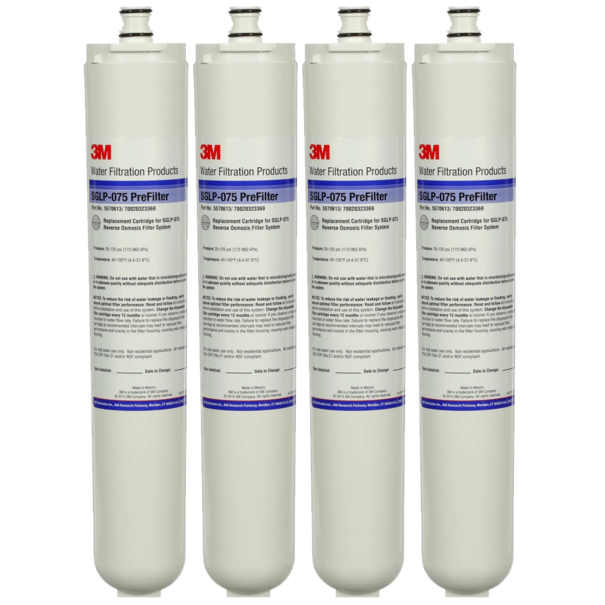 3M Cuno 5570613 Foodservice Water Prefilter for FSTM/SGLP 4-Pack