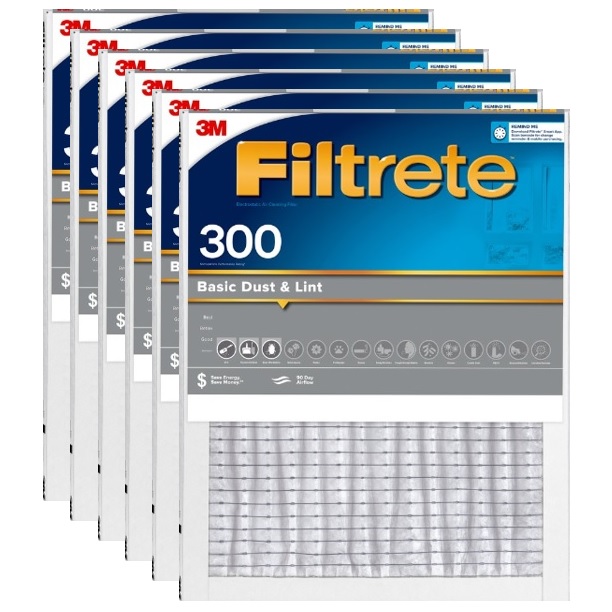 3M Filtrete 300 MPR Basic Dust & Lint Air Filter