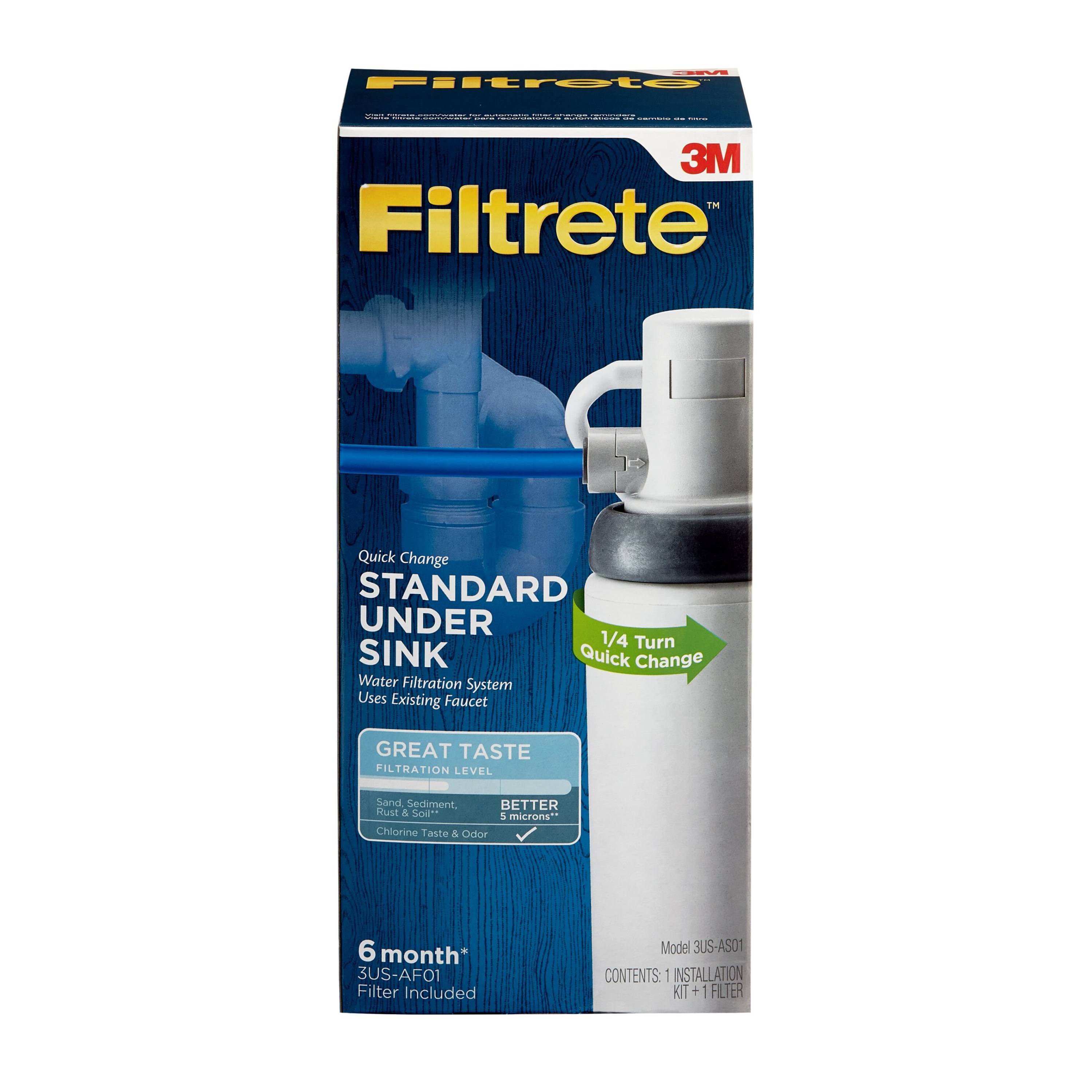 3M Filtrete 3US-AS01 Quick Change Under Sink Water Filtration System