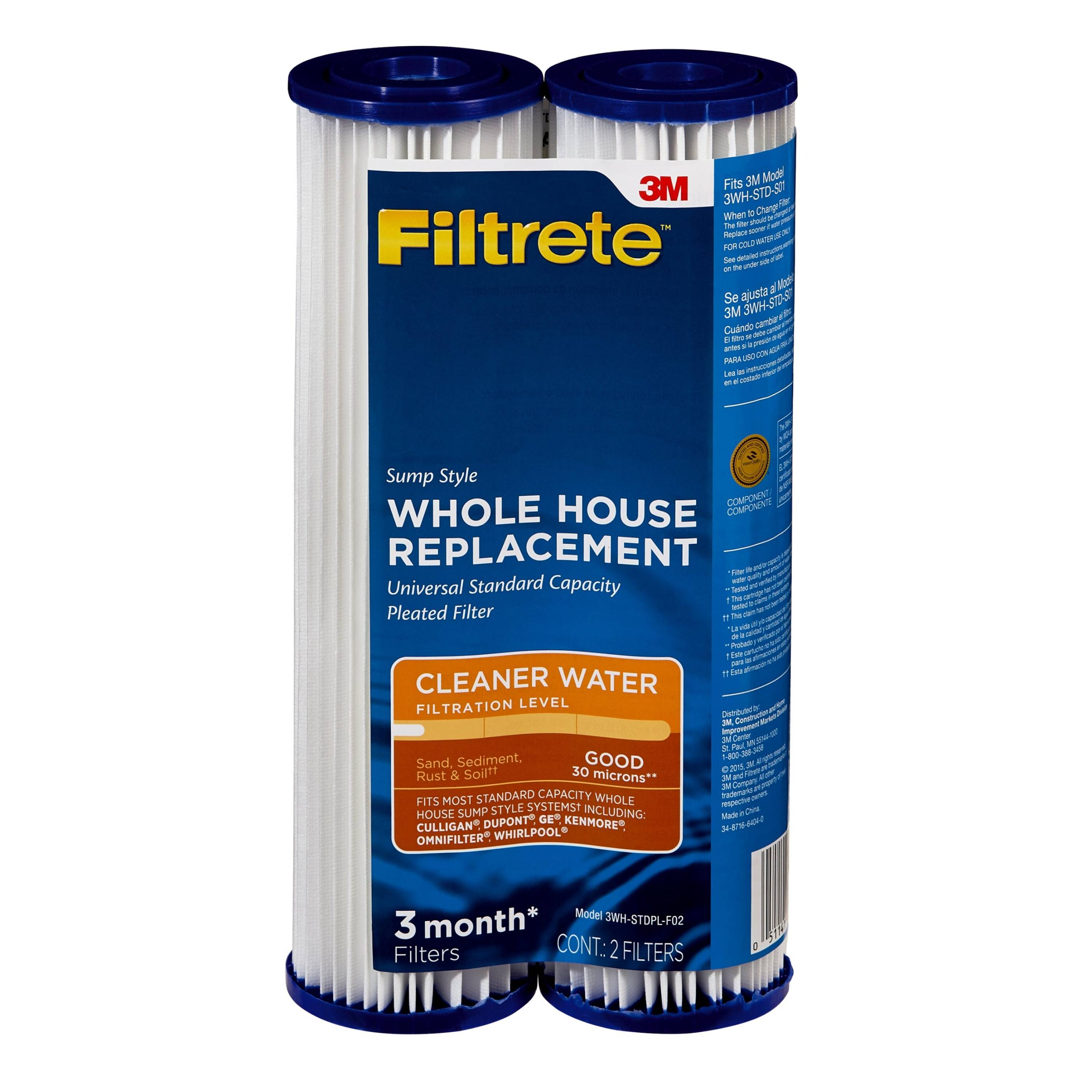 Filtrete Pleated 30 Micron Water Filters - 2-Pack