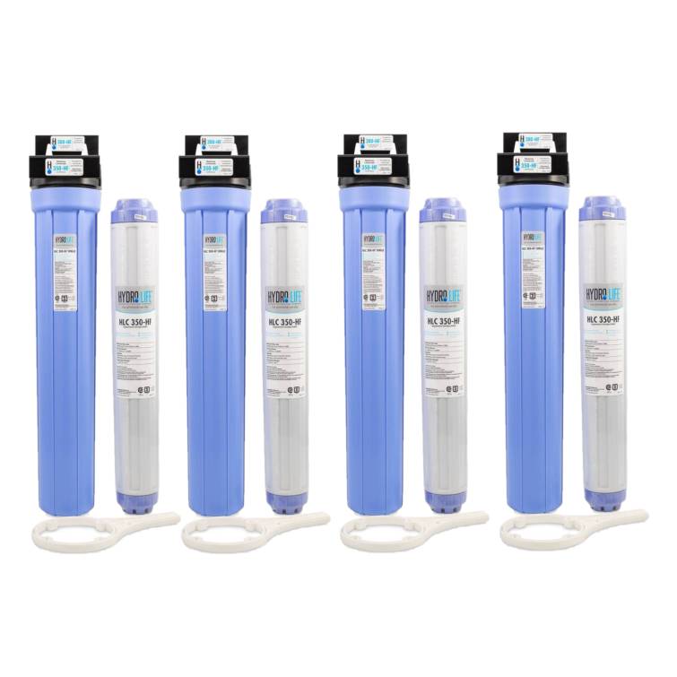 Hydro Life 52649 High Flow Single Filter System - 4-Pack