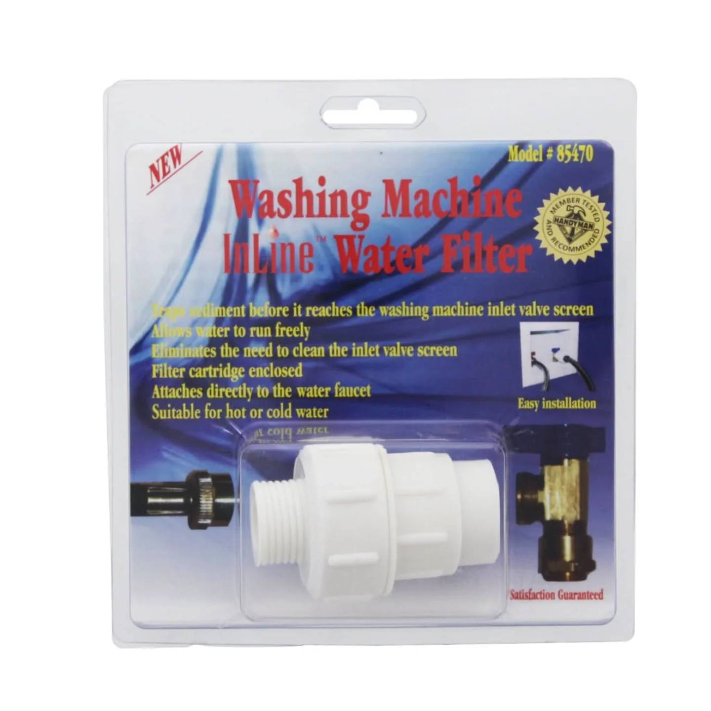 Supco RJR601 replacement part - 85470 Inline Washing Machine Water Filter Cartridge