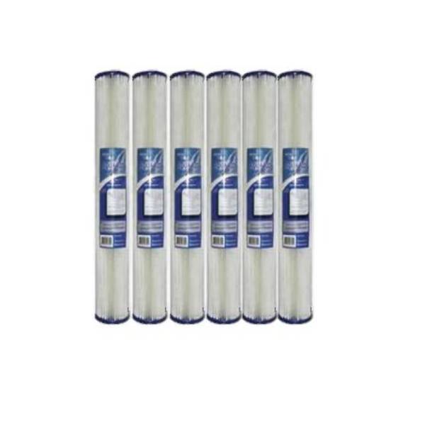 recommended product Aqua Flo - PPC-1-20 Pleated 20" Filter - 1 Micron - 6-Pack