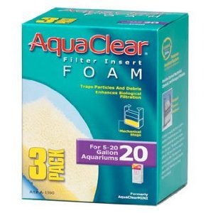 AquaClear 20 - A1392 Foam Filter Insert 3-Pack