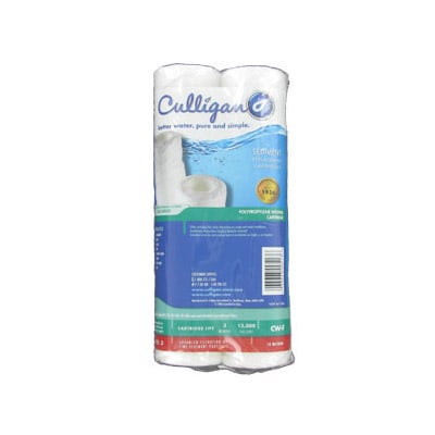 12,000 Gallon Capacity 10 Micron 2-Pack 3 case 2 Pack Culligan CW-F Sediment Replacement Cartridge Polypropylene Cord-Wound