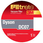 Dyson ALL DYSON DC07 UPRIGHT VACUUM CLEANER MODELS replacement part - Dyson DC07 Replacement Vacuum Filter by 3M Filtrete