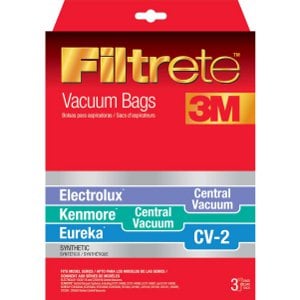 Eureka CV-2 Vacuum Bags / Kenmore Central Vacuum 3-Pack