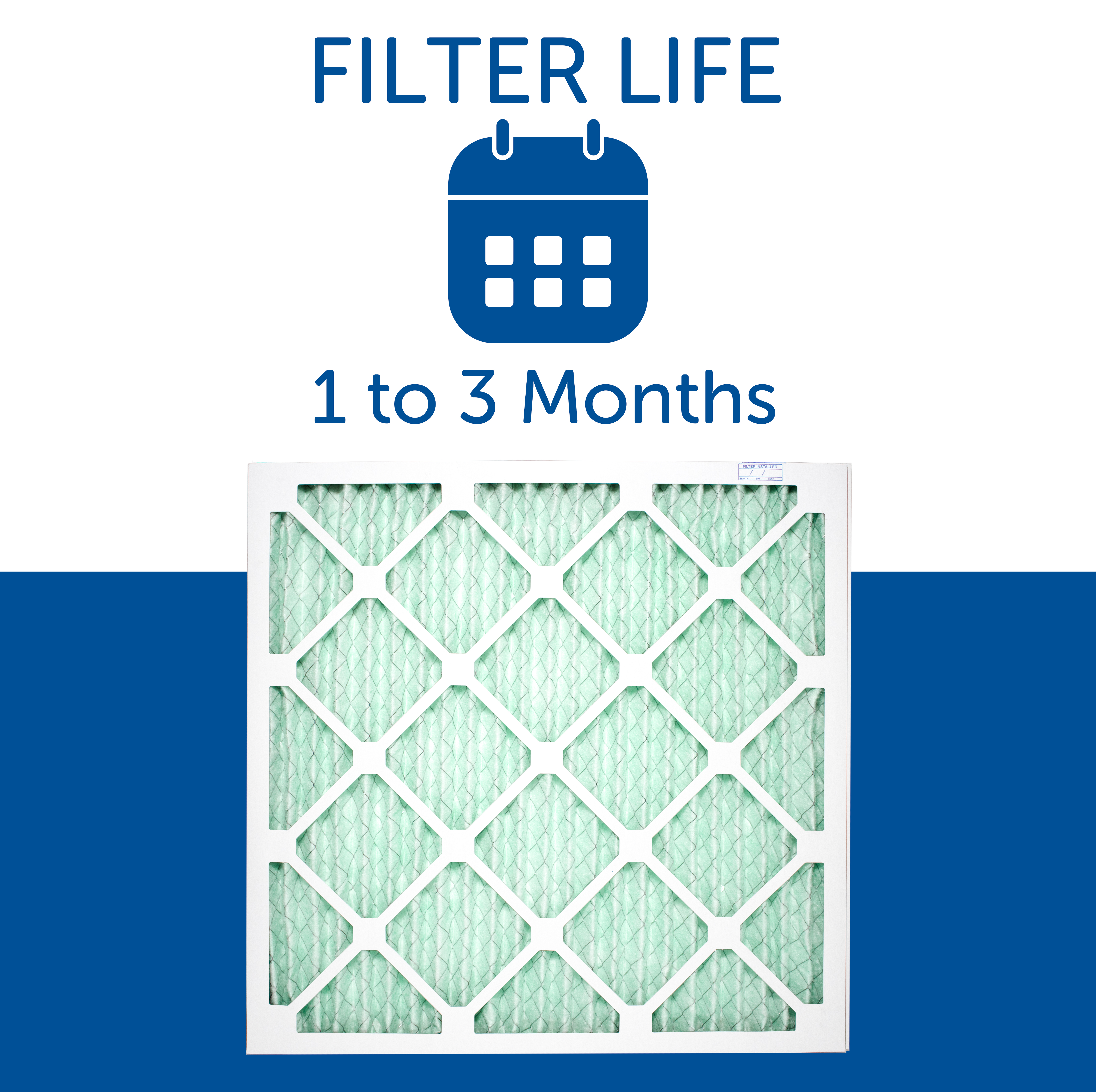 1" MERV 13 Furnace & AC Air Filter by Filters Fast&reg; - 6-Pack