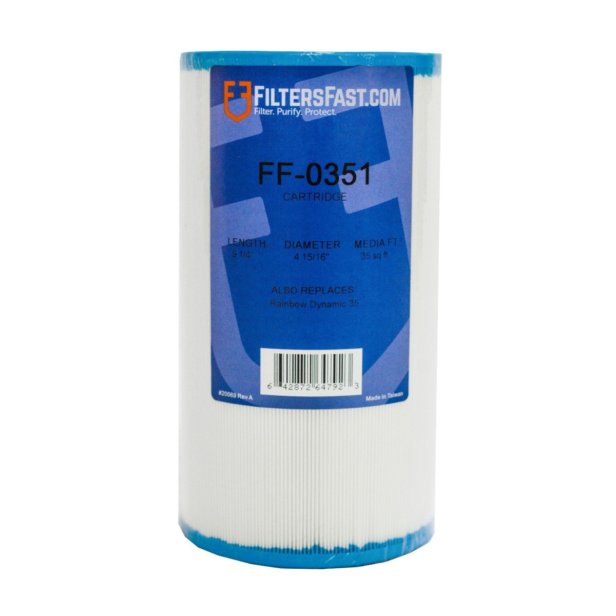 FiltersFast FF-0351 Replacement For Crystal Water 5" x 9 1/4"