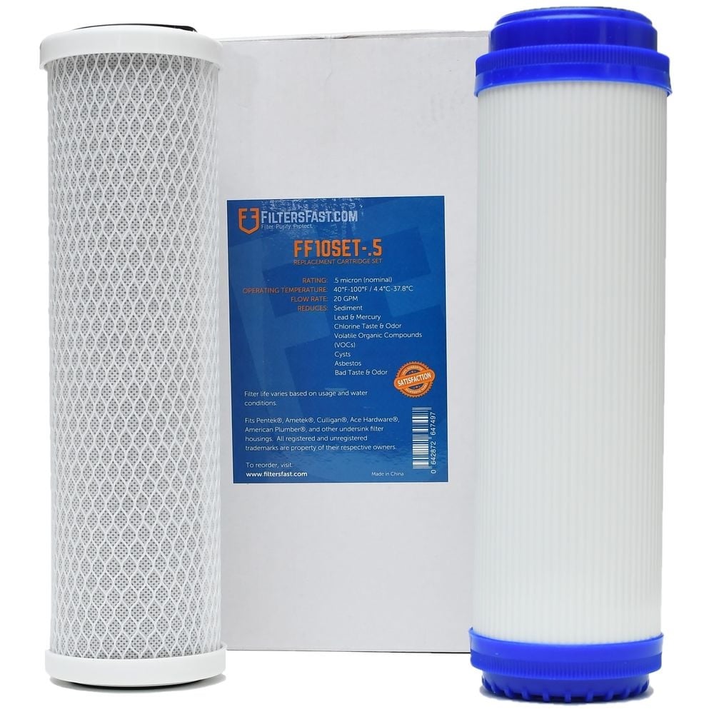 Filters Fast&reg; FF10SET-.5 Replacement for Pentek P250 Sediment & Drinking Water Filter Set
