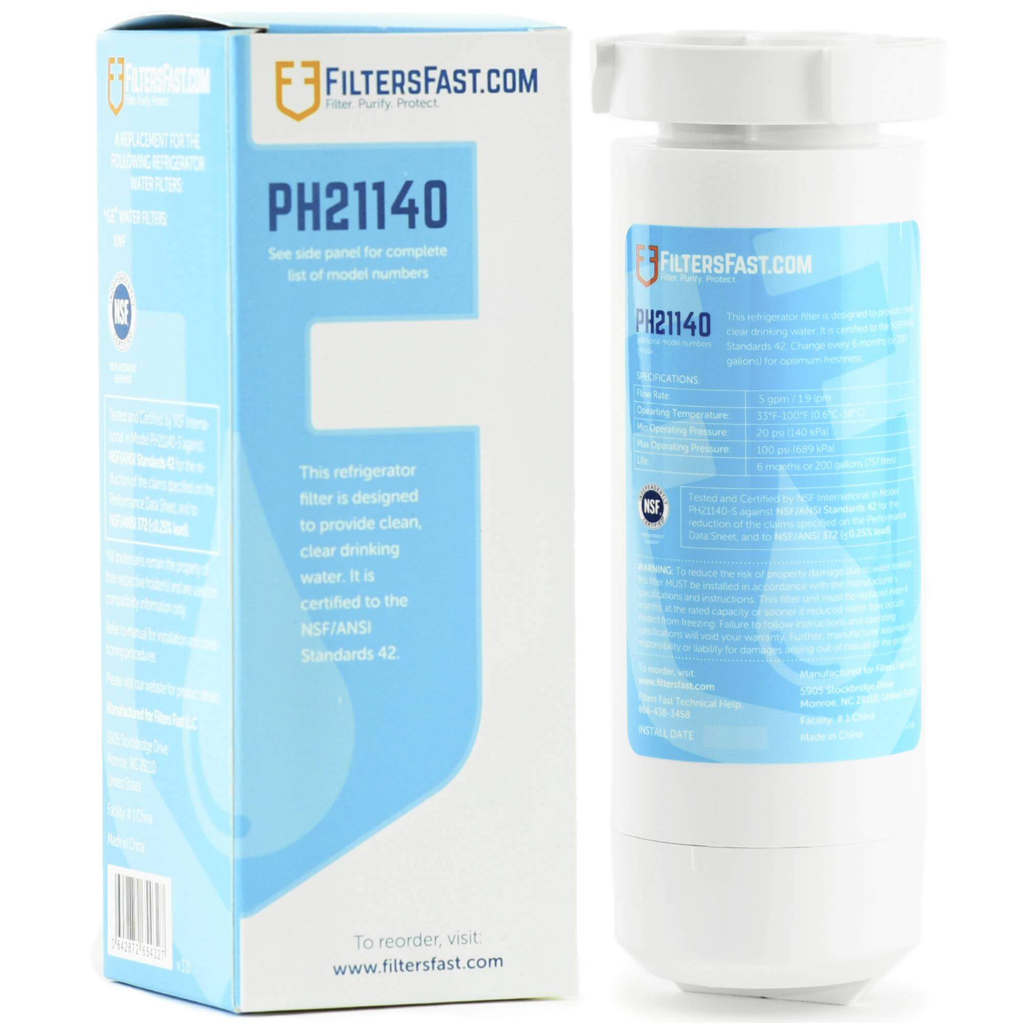 Filters Fast&reg; PH21140 Replacement Refrigerator Water Filter