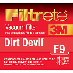 Filtrete 65809- Dirt Devil Type F9 Allergen Filter 4-Pack