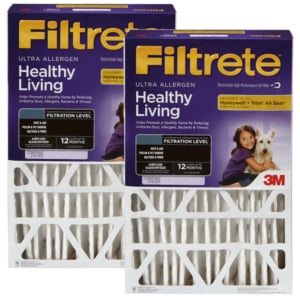 Filtrete 4" Ultra Allergen Reduction Healthy Living Air Filter - 1550 MPR, 2-Pack