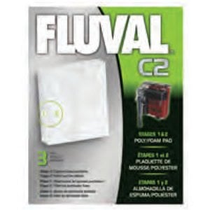 Fluval C2 Poly Foam Pad 14008 Aquarium Filter 3-Pack