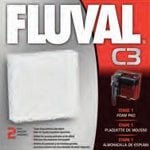 Fluval FLUVAL C3 replacement part - Fluval Foam Pad for Fluval C3 Aquarium Filter 2 pk