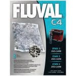Fluval FLUVAL C4 replacement part - Fluval C4 Zeo-Carb Aquarium Filter Inserts 3 pk
