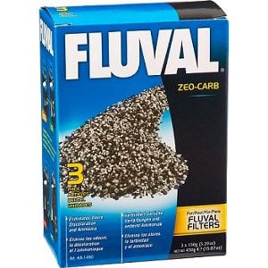 Fluval Zeo-Carb Aquarium Media 150 gram 3 pk