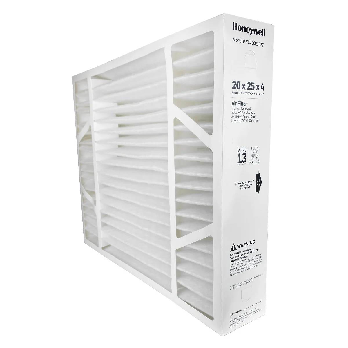 Honeywell FC200E1037, 20X25 Air Filter Replacement - MERV 13