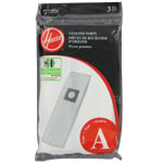 Hoover SOFT AND LIGHT replacement part - Hoover 4010100A 3-Pack Type A Vacuum Bags Allergen