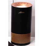 Hunter HP400BLC Cylindrical Tower Air Purifier-Black-Copper