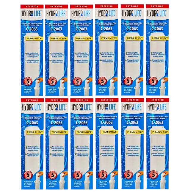 Hydro Life 52412 C-2063 Replacement Cartridge- 12-Pack