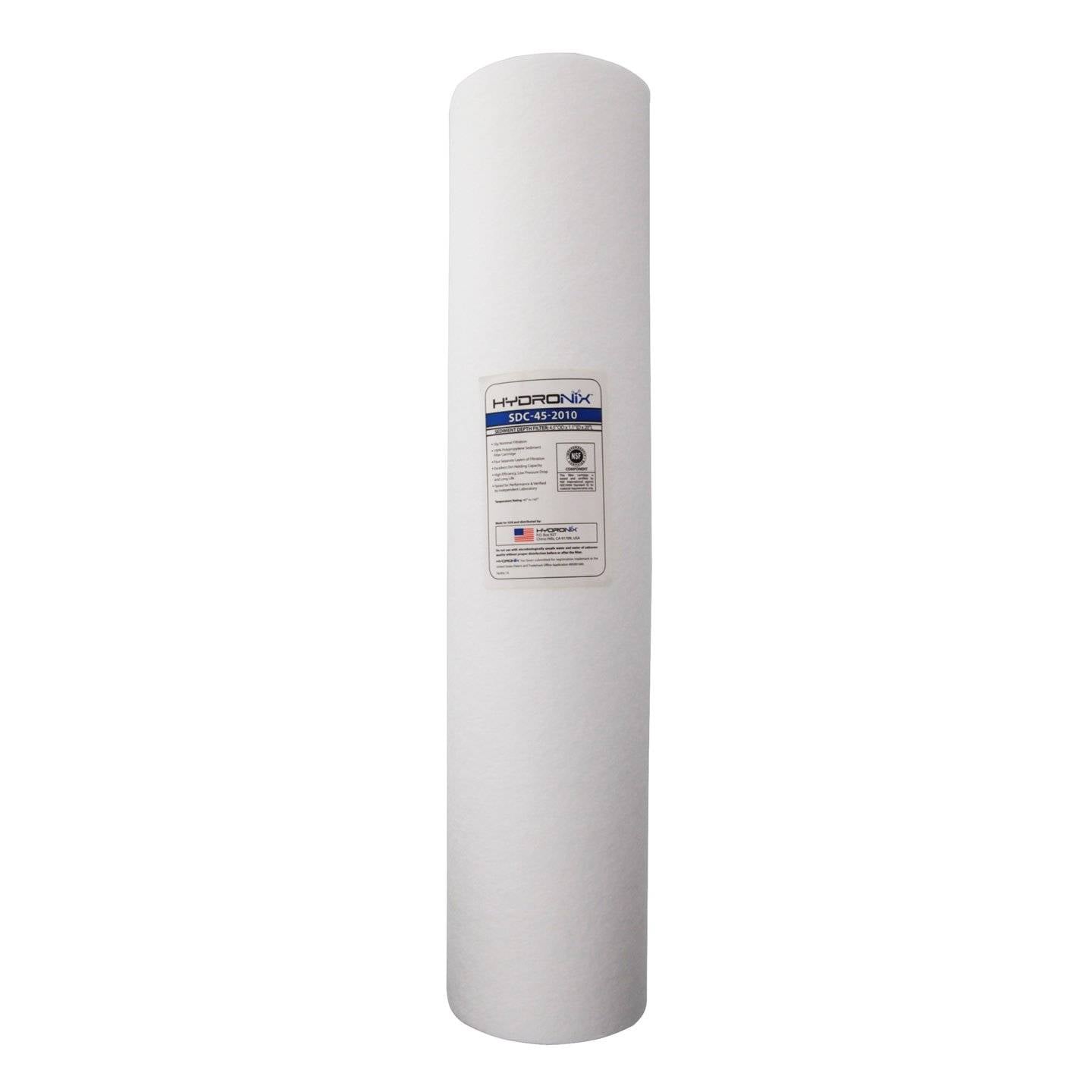 Hydronix SDC-45-2010 20" x 4.5" Sediment Filter - 10 Micron