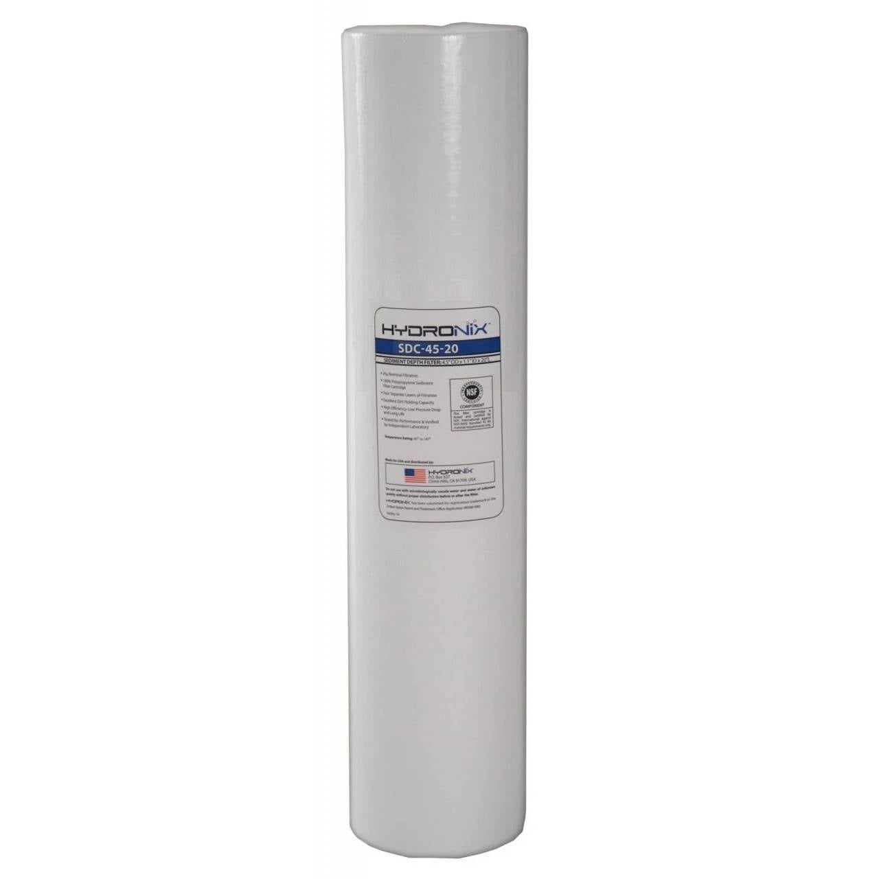 Hydronix 20" x 4.5" Sediment Filter - 20 Micron